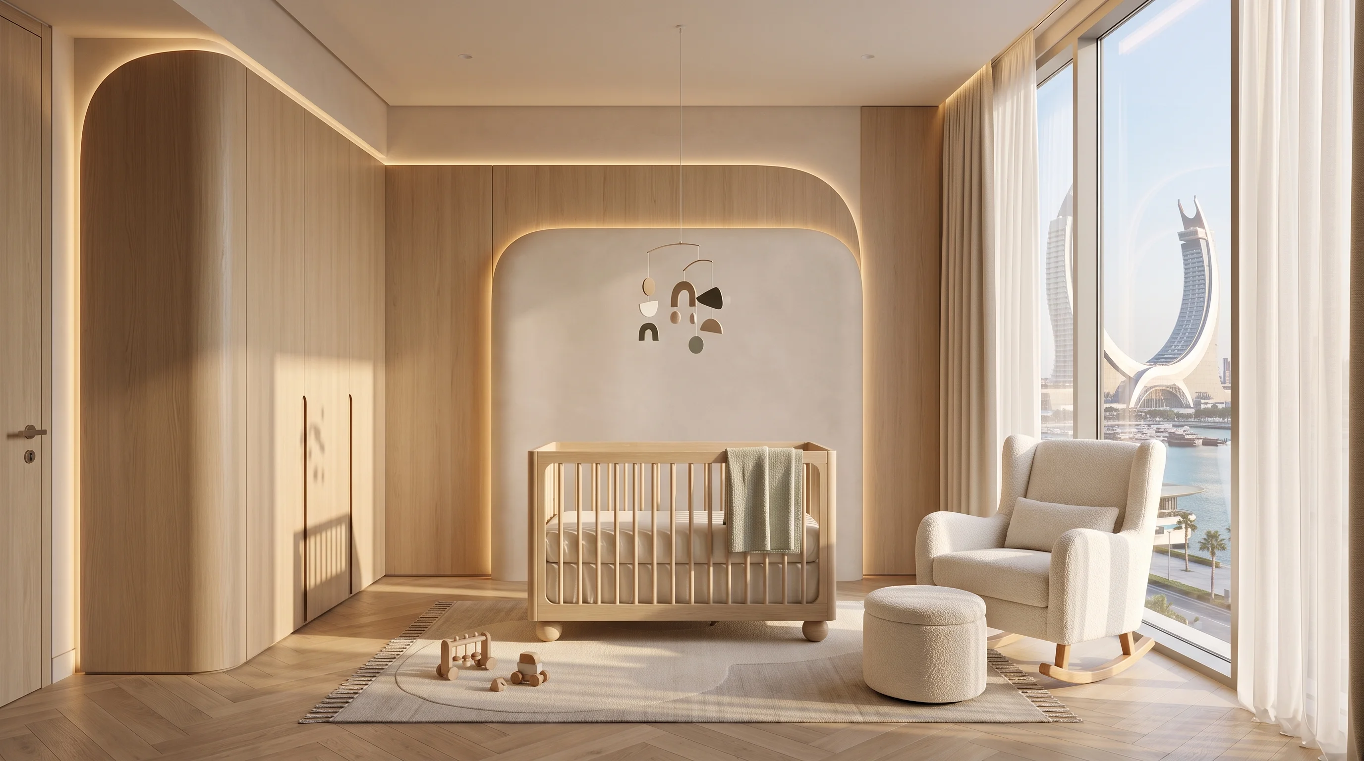 Serene Pastel Nursery Cocoon Lusail
